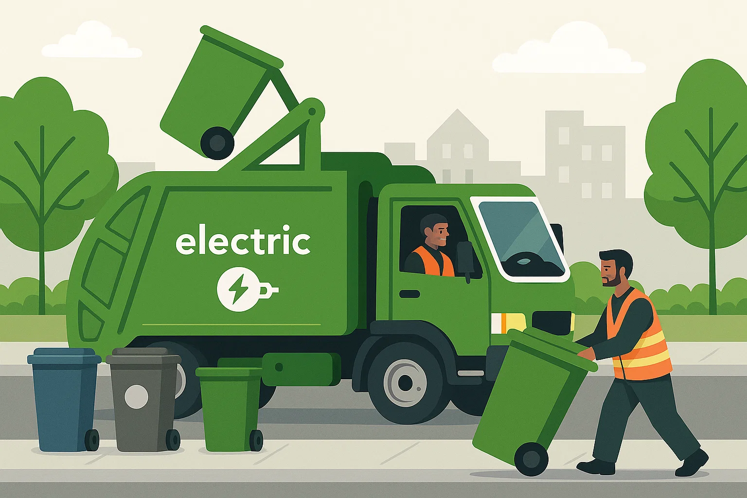 Cities plug in electric vehicles to clean up waste, cut pollution and costs